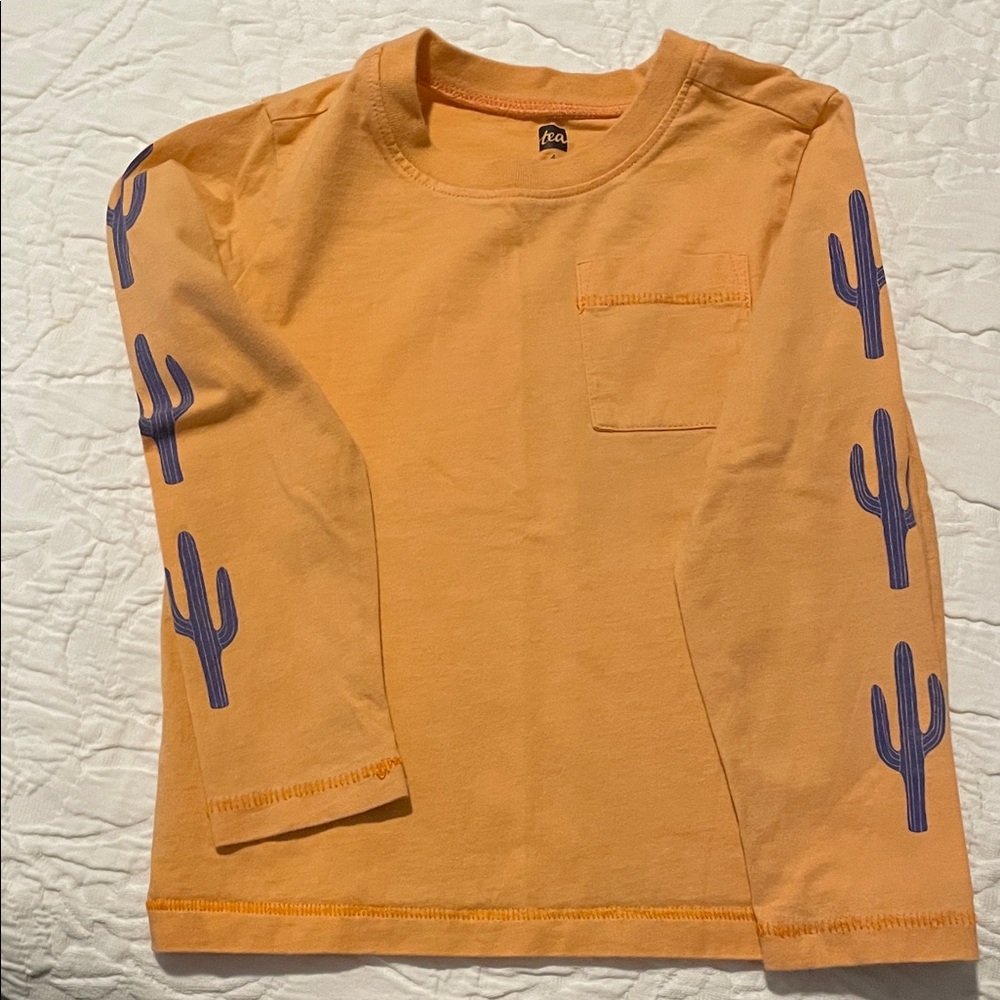 Kids Tea Collection Shirt with Cactus Design